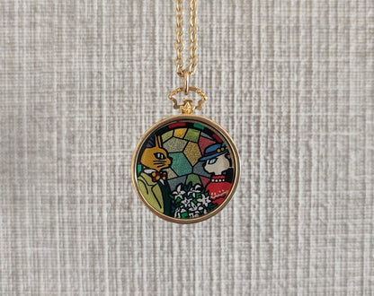 Vintage* Official Ghibli Whisper of the Heart Necklace/Pendant with Chain • Baron & Louise Japanese Jewelry - Kamaji Market