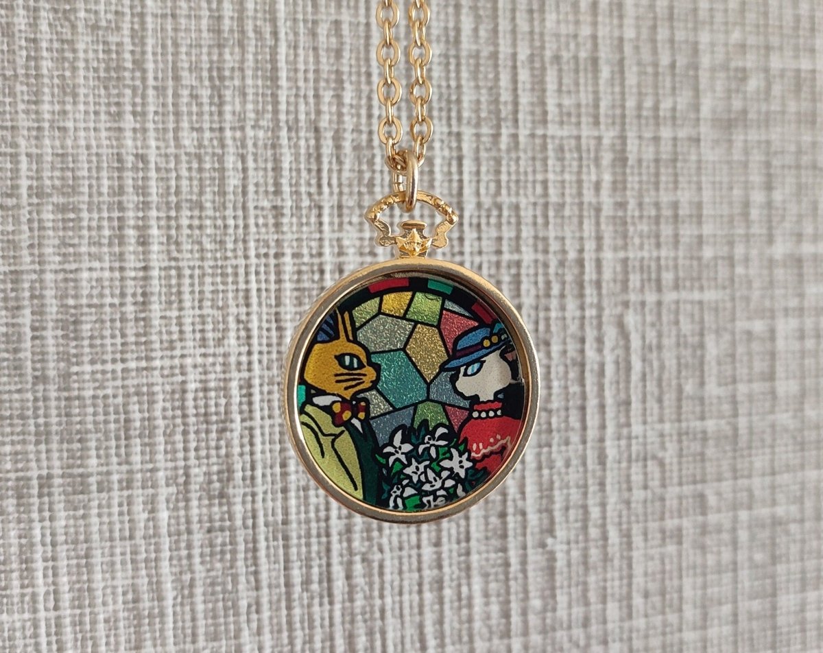 Vintage* Official Ghibli Whisper of the Heart Necklace/Pendant with Chain • Baron & Louise Japanese Jewelry - Kamaji Market