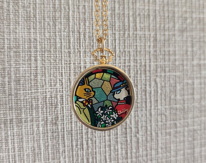 Vintage* Official Ghibli Whisper of the Heart Necklace/Pendant with Chain • Baron & Louise Japanese Jewelry - Kamaji Market