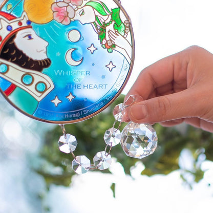 Vintage* Official Ghibli Whisper Sun Catcher/Wall Hanging • Whisper of the Heart Glass Home Decor/Interior Design - Kamaji Market