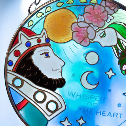 Vintage* Official Ghibli Whisper Sun Catcher/Wall Hanging • Whisper of the Heart Glass Home Decor/Interior Design - Kamaji Market