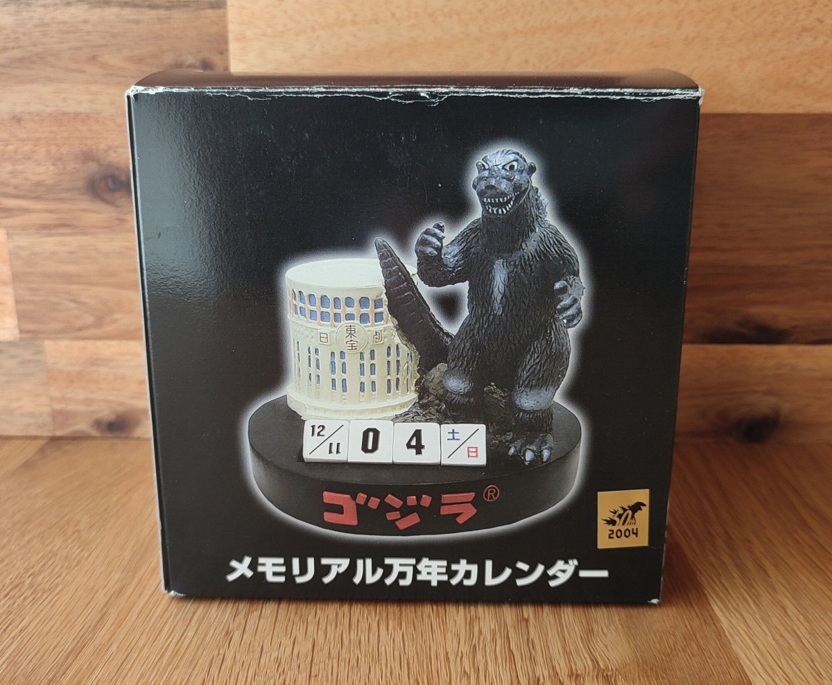 Vintage* Official Godzilla Perpetual Dice Calendar • Figure/Figurine/Statue/Replica/Decor/Interior Diorama • Cult Japanese Film/Movie Gift - Kamaji Market