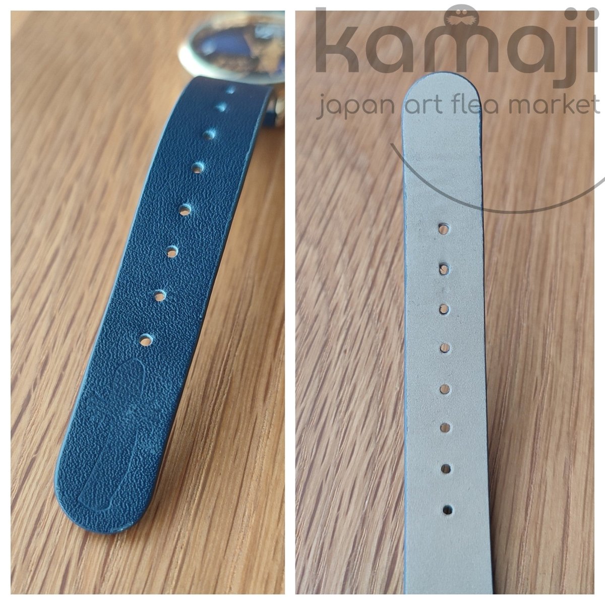 Vintage* Official Moomins Blue-Golden Wrist Watch • Moomintroll, Little My Japanese Watches - Kamaji Market