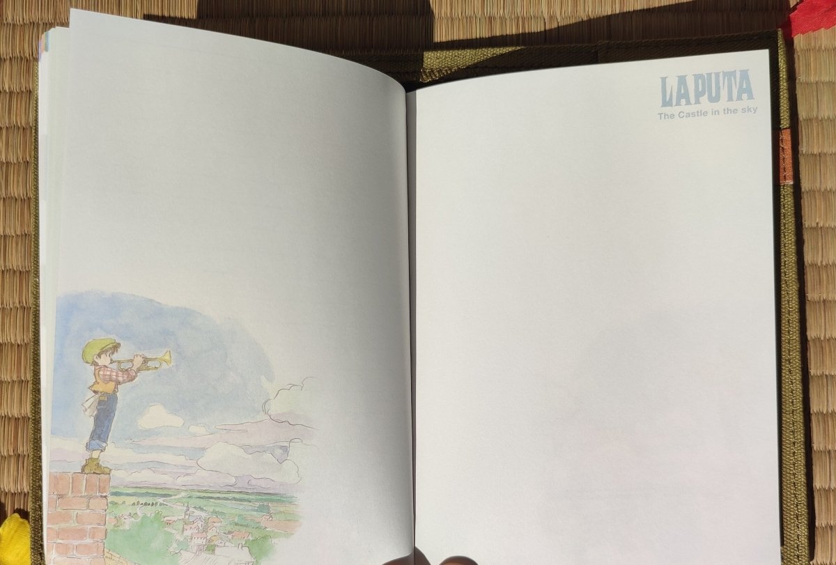 Vintage* Official Studio Ghibli Book Cover + Planner • Laputa Castle in the Sky Notebook/Diary/Schedule book/Notepad • Robot Soldier Gift - Kamaji Market