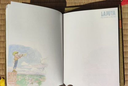 Vintage* Official Studio Ghibli Book Cover + Planner • Laputa Castle in the Sky Notebook/Diary/Schedule book/Notepad • Robot Soldier Gift - Kamaji Market