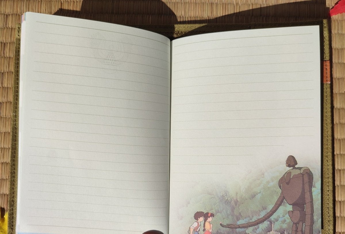 Vintage* Official Studio Ghibli Book Cover + Planner • Laputa Castle in the Sky Notebook/Diary/Schedule book/Notepad • Robot Soldier Gift - Kamaji Market