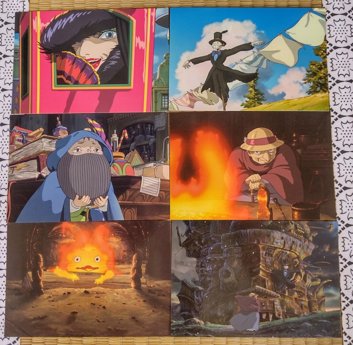 Vintage* Official Studio Ghibli Howl Postcard • Howl's Moving Castle Message card/Writing letter • Japanese Anime Stationery - Kamaji Market
