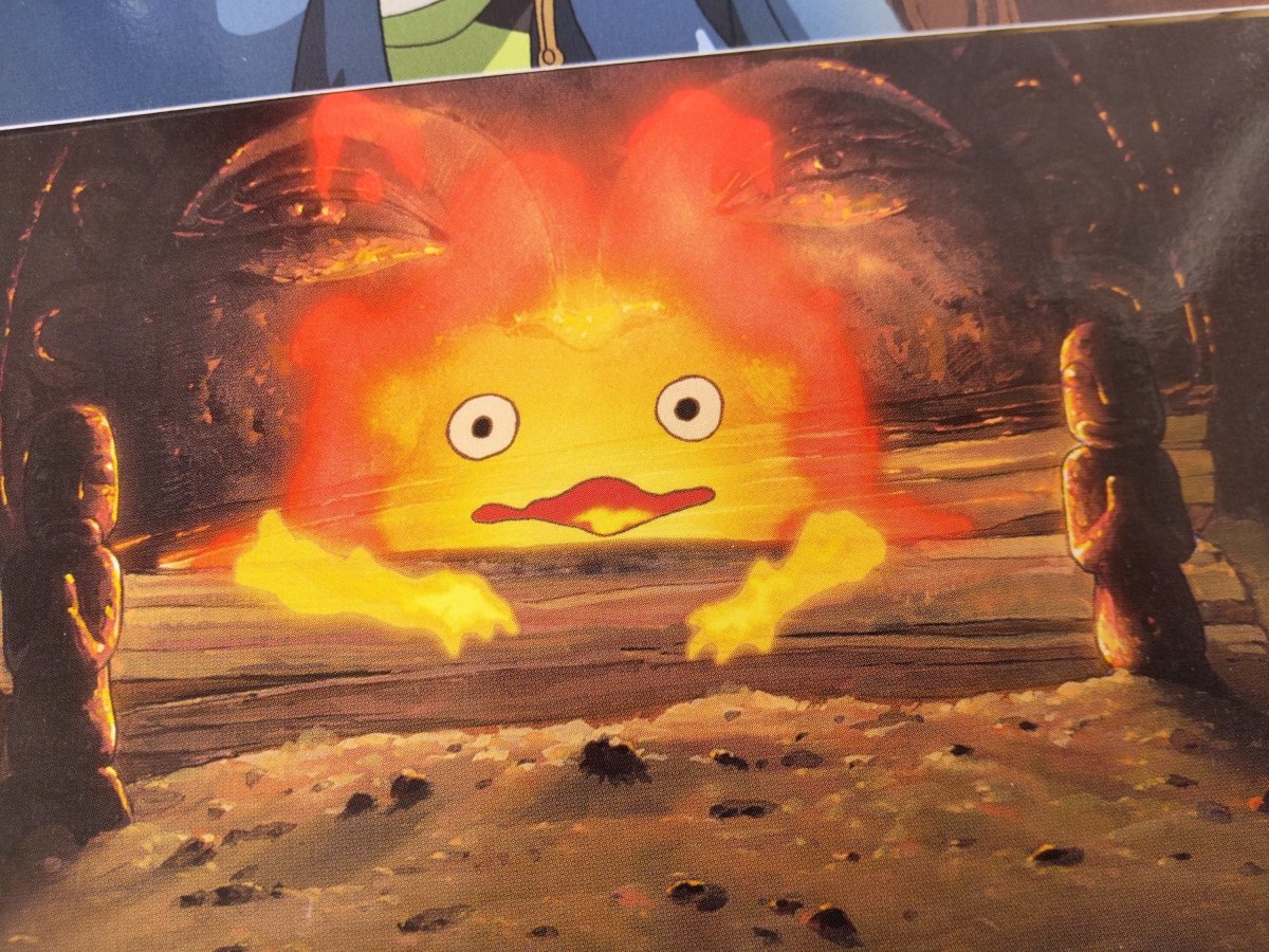 Vintage* Official Studio Ghibli Howl Postcard • Howl's Moving Castle Message card/Writing letter • Japanese Anime Stationery - Kamaji Market