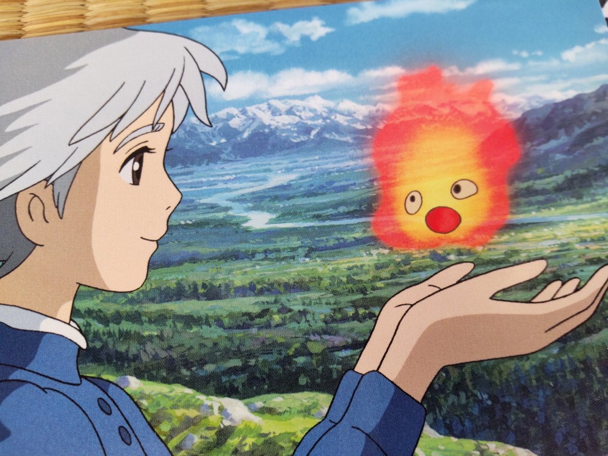 Vintage* Official Studio Ghibli Howl Postcard • Howl's Moving Castle Message card/Writing letter • Japanese Anime Stationery - Kamaji Market