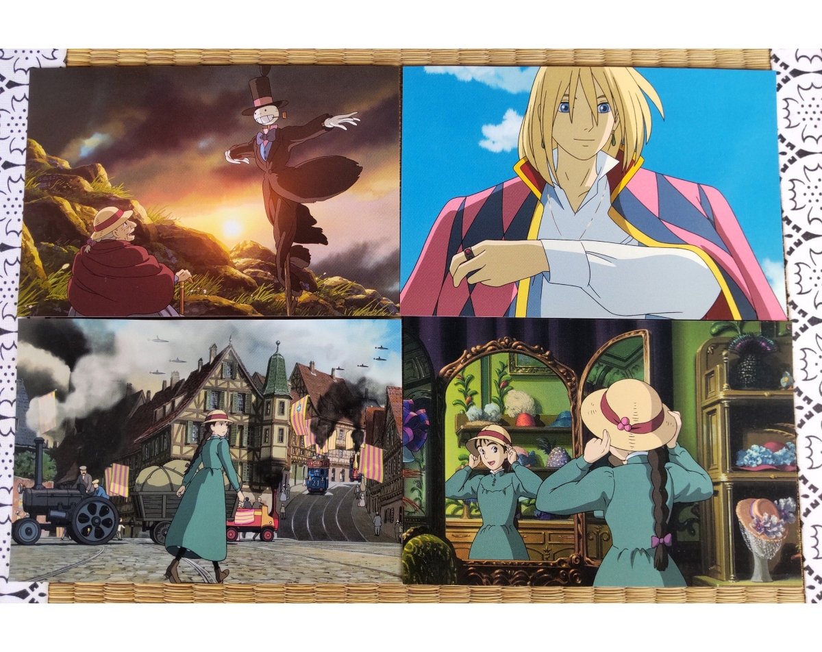 Vintage* Official Studio Ghibli Howl Postcard • Howl's Moving Castle Message card/Writing letter • Japanese Anime Stationery - Kamaji Market