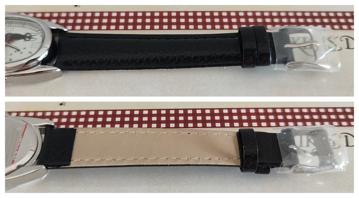 Vintage* Official Studio Ghibli Kikis Delivery Service Wrist Watch with Jiji • Black/White - Kamaji Market