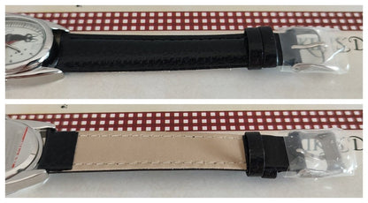 Vintage* Official Studio Ghibli Kikis Delivery Service Wrist Watch with Jiji • Black/White - Kamaji Market