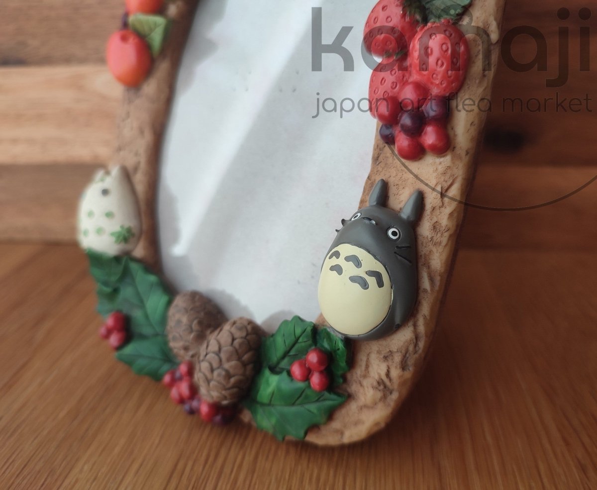 Vintage* Official Studio Ghibli My Neighbor Totoro Photo Frame • Winter Wall Hanging - Kamaji Market