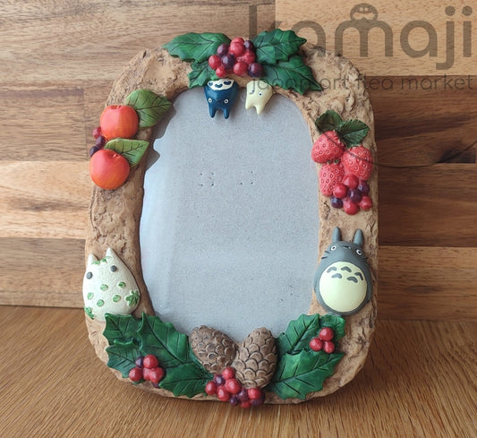 Vintage* Official Studio Ghibli My Neighbor Totoro Photo Frame • Winter Wall Hanging - Kamaji Market
