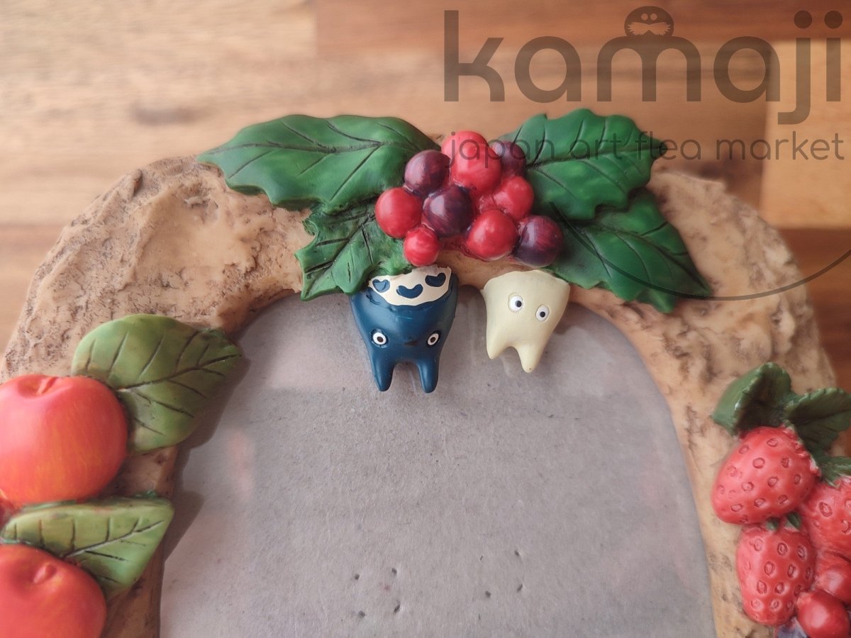 Vintage* Official Studio Ghibli My Neighbor Totoro Photo Frame • Winter Wall Hanging - Kamaji Market