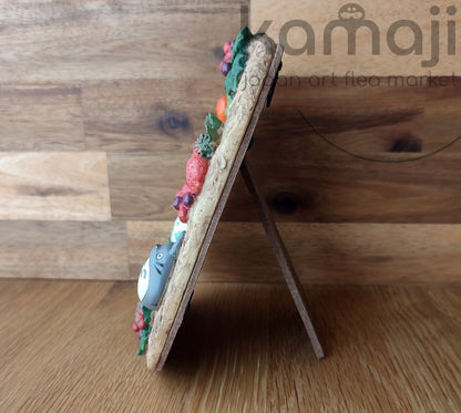 Vintage* Official Studio Ghibli My Neighbor Totoro Photo Frame • Winter Wall Hanging - Kamaji Market