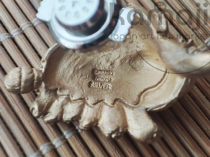 Vintage* Official Studio Ghibli My Neighbor Totoro Silver Lapel Pin/Brooch with Catbus Golden • Cominica - Kamaji Market