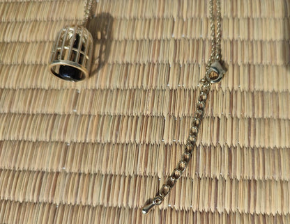 Vintage* Official Studio Ghibli Necklace/Pendant • Kikis Delivery Service Jewelry/Chain • Jiji in a Cage/Gigi - Kamaji Market