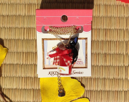 Vintage* Official Studio Ghibli Necklace/Pendant • Kikis Delivery Service Jewelry/Chain • Jiji on a Jar/Gigi - Kamaji Market