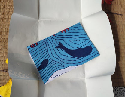 Vintage* Official Studio Ghibli Ponyo Wall Hanging/Tablecloth • Ponyo on the Cliff by the Sea Linen/Cover/Towel/Tapestry/Interior Decor/Gift - Kamaji Market