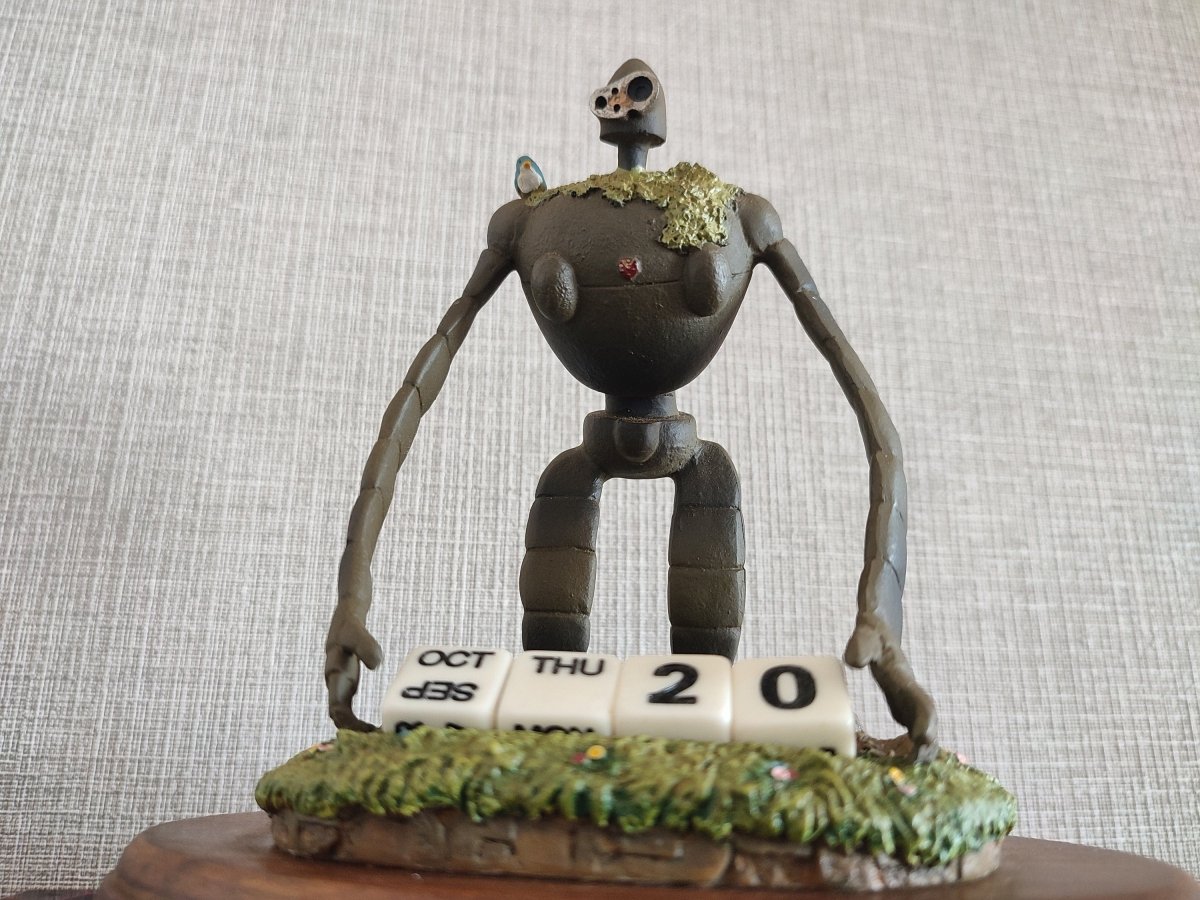 Vintage* Official Studio Ghibli Robot Soldier Perpetual Dice Calendar • Laputa Castle in the Sky Figure/Figurine/Statue/Decor/Interior Diorama - Kamaji Market