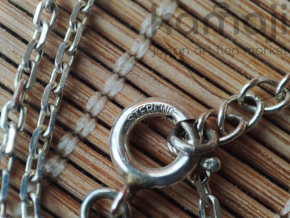 Vintage* Official Studio Ghibli Silver Necklace/Pendant • My Neighbor Totoro Jewelry/Silver Chain • Small Totoro Japanese Anime Gift - Kamaji Market