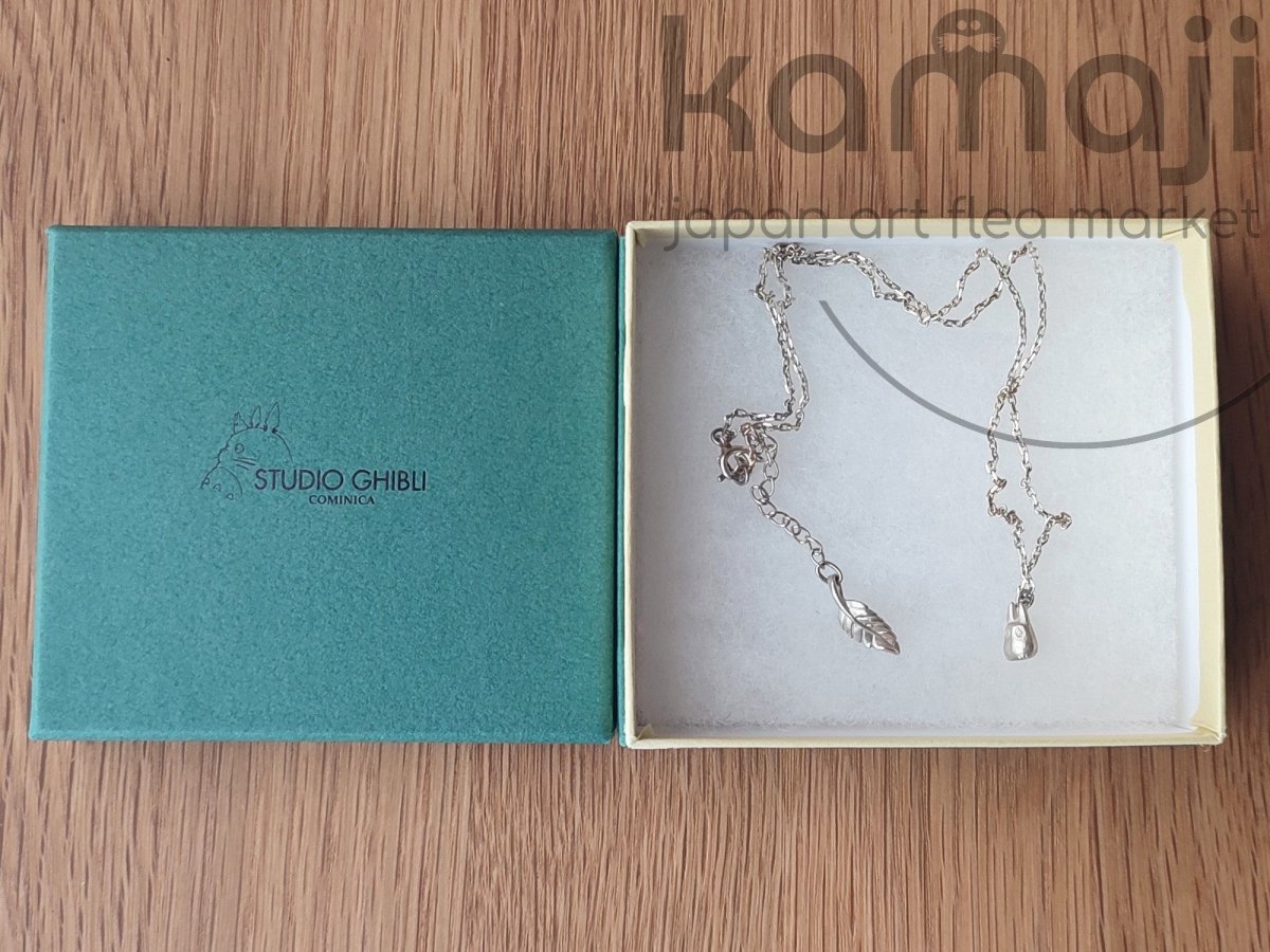 Vintage* Official Studio Ghibli Silver Necklace/Pendant • My Neighbor Totoro Jewelry/Silver Chain • Small Totoro Japanese Anime Gift - Kamaji Market