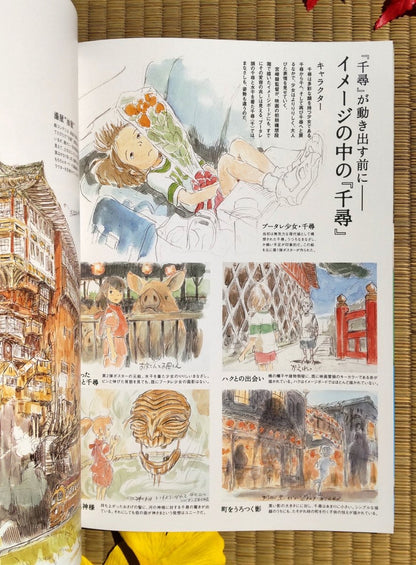 Vintage* Studio Ghibli Artbook "Roman Album" • Spirited Away Anime Painting Art Book • Official Japanese - Kamaji Market