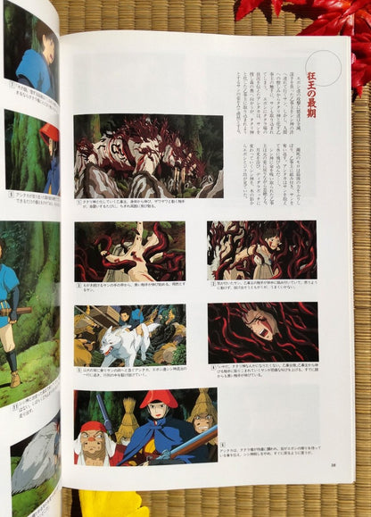 Vintage* Studio Ghibli Mononoke Artbook "Roman Album" • Princess Mononoke Anime Painting Art Book • Official Japanese - Kamaji Market